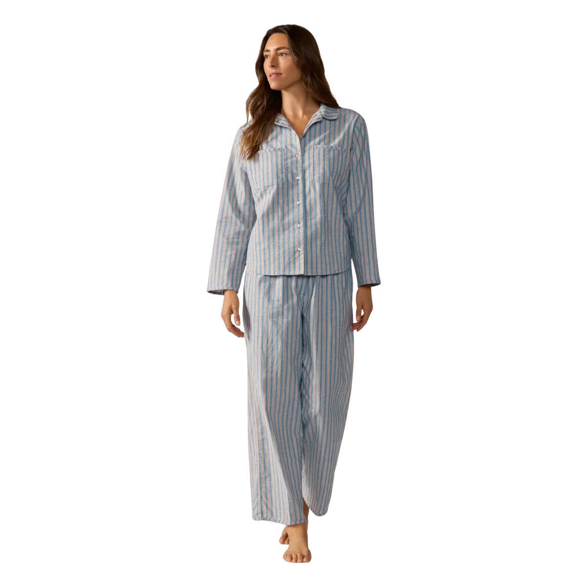 Cloud Brushed Organic Flannel Pajama Set