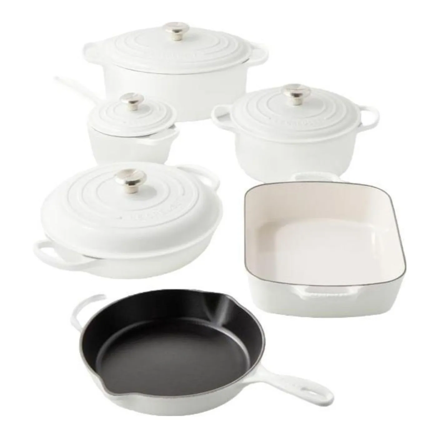 Signature Enameled Cast Iron 10-Piece Cookware Set